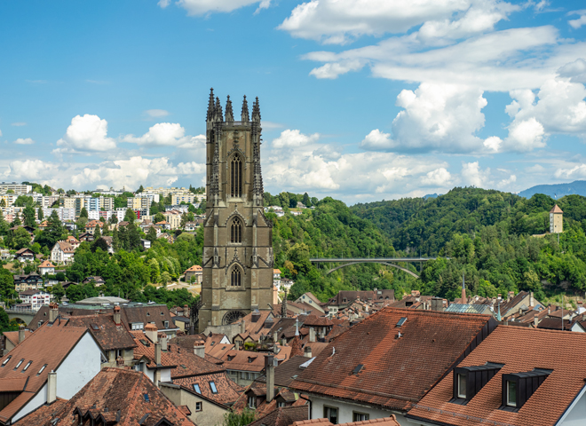 Vue de la ville de Fribourg