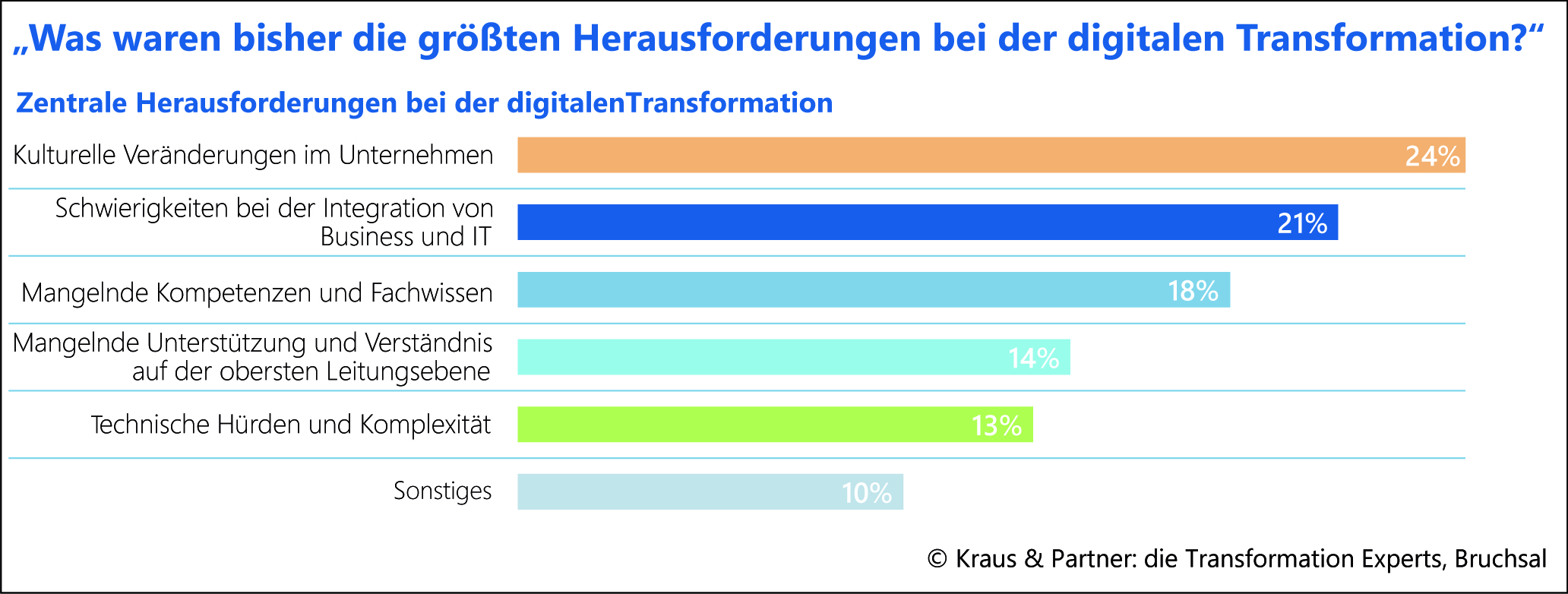 Grafik zu den Herausforderungen der Digitalisierung