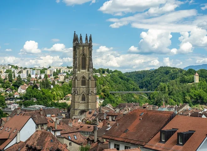 Vue de la ville de Fribourg