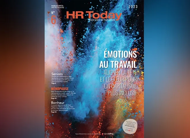 émotions au travail: couverture HR Today Magazine 6/2023