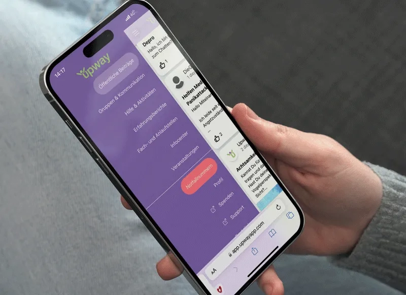 Bild der Burnout App Upway