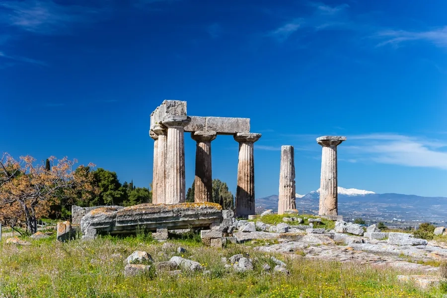 Des ruines d'un temple grec