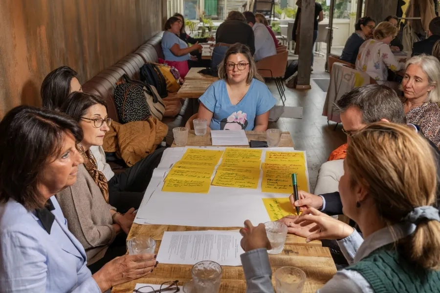 Les participants•es ont travaillé en format World Café sur quatre leviers du positionnement stratégique.
