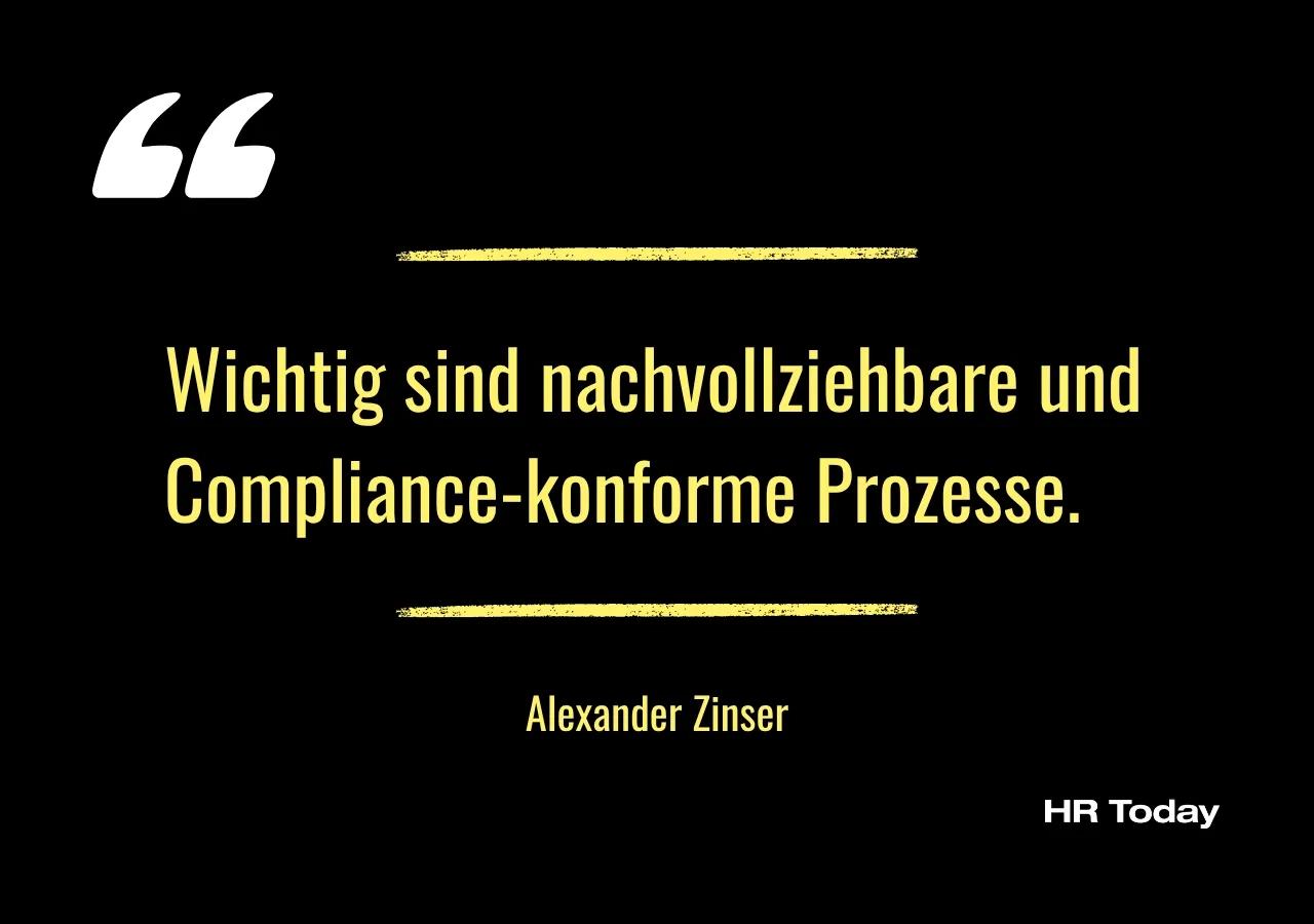 Artikelzitat: Wichtig sind nachvollziehbare und Compliance-konforme Prozesse.